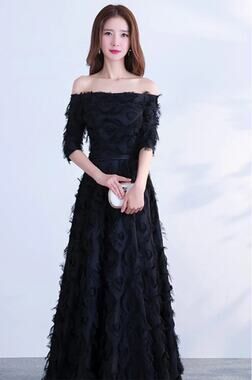 NEW Vicky and Lucas Size M Medium Off Shoulder Shaggy Maxi Formal Dress Prom